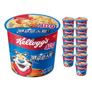 콘푸로스트 컵 시리얼, 40g, 12개