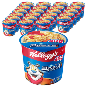 콘푸로스트 컵 시리얼, 40g, 24개
