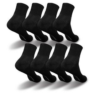 크로커다일 여성용 밴딩 무지 중목 양말 8켤레 세트 CD282 앤 287