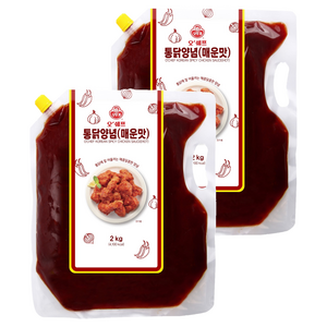 오뚜기 통닭양념 매운맛 소스, 2kg, 2개