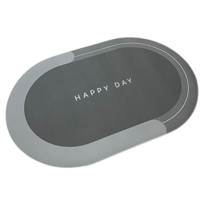 일상나눔 빨아쓰는 깨지지 않는 규조토 발매트, HAPPY DAY