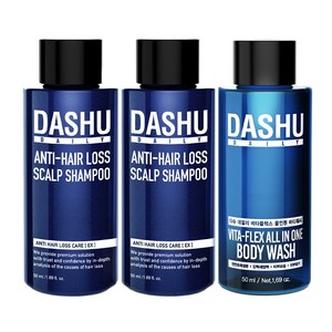 다슈 탈모 샴푸 50ml x 2p + 올인원 바디워시 50ml, 1세트