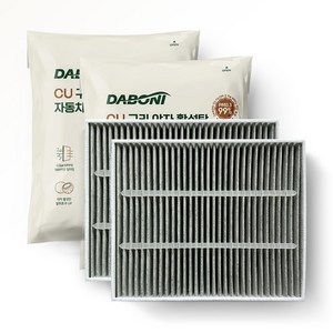 다보니 CU PM0.3 99% 차단 구리 항균 활성탄 자동차 에어컨필터, DHC099, 2개