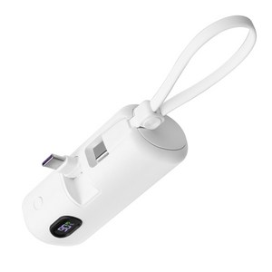 ALIO 아이패스트 도킹액정형 고속충전 PD22.5W 보조배터리 5000mAh C타입 보조선 C타입