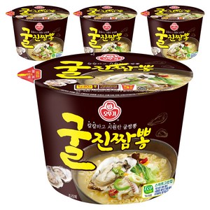 오뚜기 굴진짬뽕 용기 110g, 4개