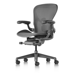 허먼밀러 뉴 에어론 풀 사무용 메쉬 의자, 카본, B