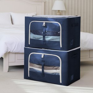 조은리빙 프리미엄 스틸 와이어 옷정리 이불보관 리빙박스 100L