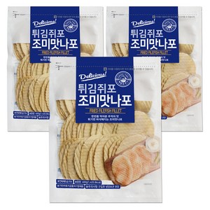 해맑은푸드 맛나포 튀김쥐포, 400g, 3개