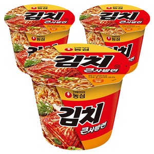 김치사발면 큰컵 112g, 3개
