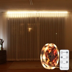 밝히는가온 리모콘 라인 USB전원 LED 줄조명 5m, 옐로우, 1개