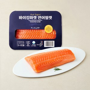 바이킹마켓 노르웨이산 연어필렛 (냉장), 500g, 1개