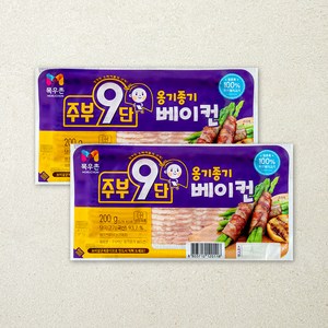 주부구단 목우촌 옹기종기 베이컨, 200g, 2개