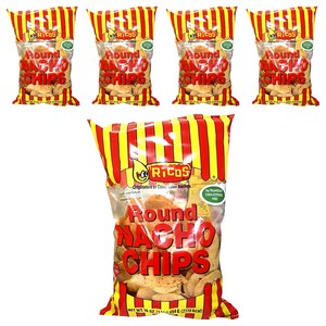 리코스 라운드 나쵸 칩, 454g, 5개