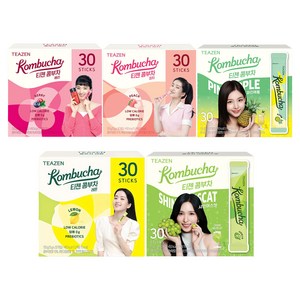 티젠 콤부차 베리 5g 30p + 레몬 5g 30p + 샤인머스켓 5g 30p + 피치 5g 30p + 파인애플 5g 30p