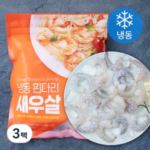 흰다리 새우살 (냉동), 300g(31~50size), 3팩