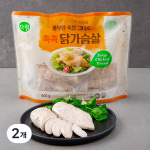 다향오리 촉촉 닭가슴살, 600g, 2개