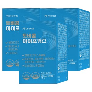 안국약품 토비콤 아이포커스, 30정, 3개