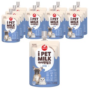 아이펫밀크 저지방 반려동물, 우유맛, 130ml, 10개