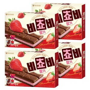 오리온 비쵸비 딸기, 125g, 4개