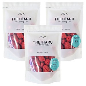 THEHARU 동결건조과일 딸기칩, 100g, 3개