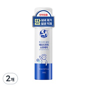 라이프홀릭 퀵 드라이 쿨링 데오드란트 스프레이, 150ml, 2개