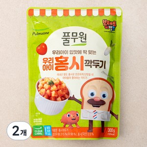 풀무원 우리아이 홍시깍두기, 300g, 2개