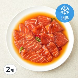 초록햇살 간장연어장 (냉동), 350g, 2개