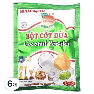QUODAO 코코넛밀크 파우더, 50g, 6개