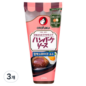 오타후쿠 함박스테이크 소스, 200g, 3개