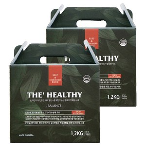 이수펫 전연령 강아지 더 헬씨 밸런스 반건조 소프트사료, 소, 1.2kg, 2개