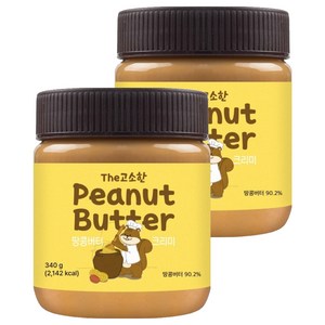 이엔푸드 땅콩버터 크리미, 340g, 2개