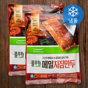 풀무원 생가득 정선 5일장 메밀 지짐만두 (냉동), 400g, 4개입