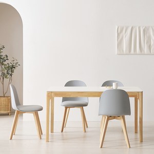 보니애가구 로렌 원목 포세린 1400 세라믹 테이블 의자세트 4인용 방문설치