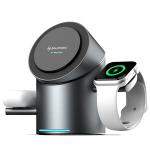 신지모루 Qi2 3in1 무선충전 맥세이프 M 윙 터보 애플 워치 거치대