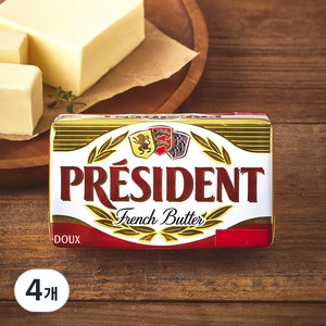 프레지덩 프렌치 버터, 200g, 4개