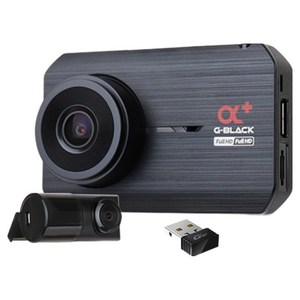 드림아이 FHD 2채널 블랙박스 G-BLACK Alpha+, 32GB, 전방카메라 + 후방...