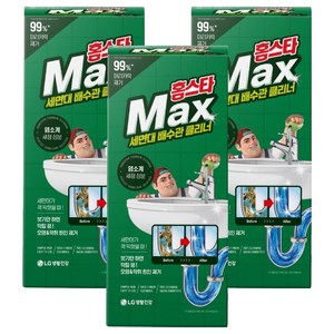 홈스타 맥스 세면대 배수관 클리너, 230ml, 3개