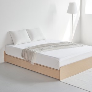 도모 라베노 무헤드 3단 수납형 침대 프레임, 우드, 슈퍼싱글