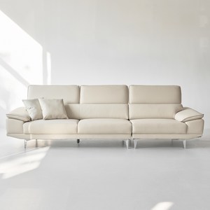 도모디자인 로안 무빙헤드 천연 소가죽 4인용 소파 + 쿠션 2p 방문설치