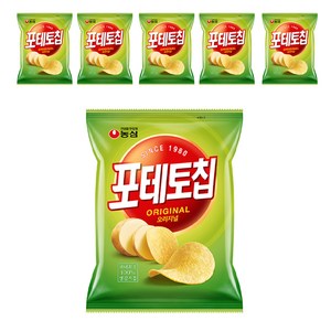 포테토칩 오리지널, 110g, 6개