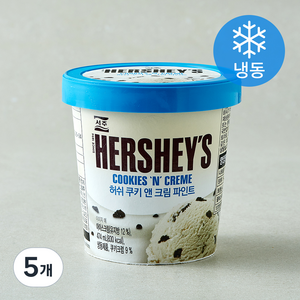 허쉬 쿠키앤크림 파인트 (냉동), 1개입, 474ml, 5개