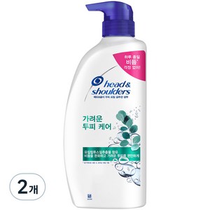 헤드앤숄더 가려운 두피 케어 샴푸 유칼립투스향, 850ml, 2개