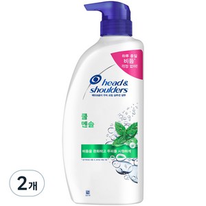 헤드앤숄더 쿨 멘솔 샴푸, 850ml, 2개