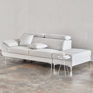 도모디자인 안토니아 플러스 무빙헤드 패브릭 3인용 소파 우형 + 쿠션 2p + 스툴 세트 방문설치