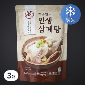 백종원 인생 삼계탕 (냉동), 1.2kg, 3개