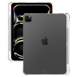 라이노핏 아이패드 TPU 클리어 플러스 애플펜슬 수납형 투명 케이스