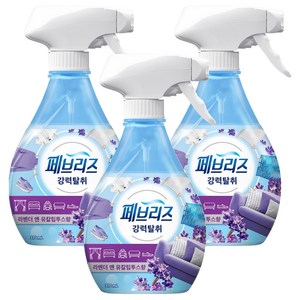 페브리즈 강력 섬유탈취제 라벤더 앤 유칼립투스향 본품, 370ml, 3개