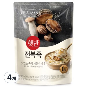 비비고 전복죽, 420g, 4개