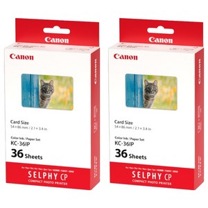 캐논 셀피 인화지 일반용지 KC-36IP, 2X3, 72개