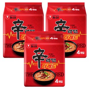 신라면 더 레드 125g, 12개